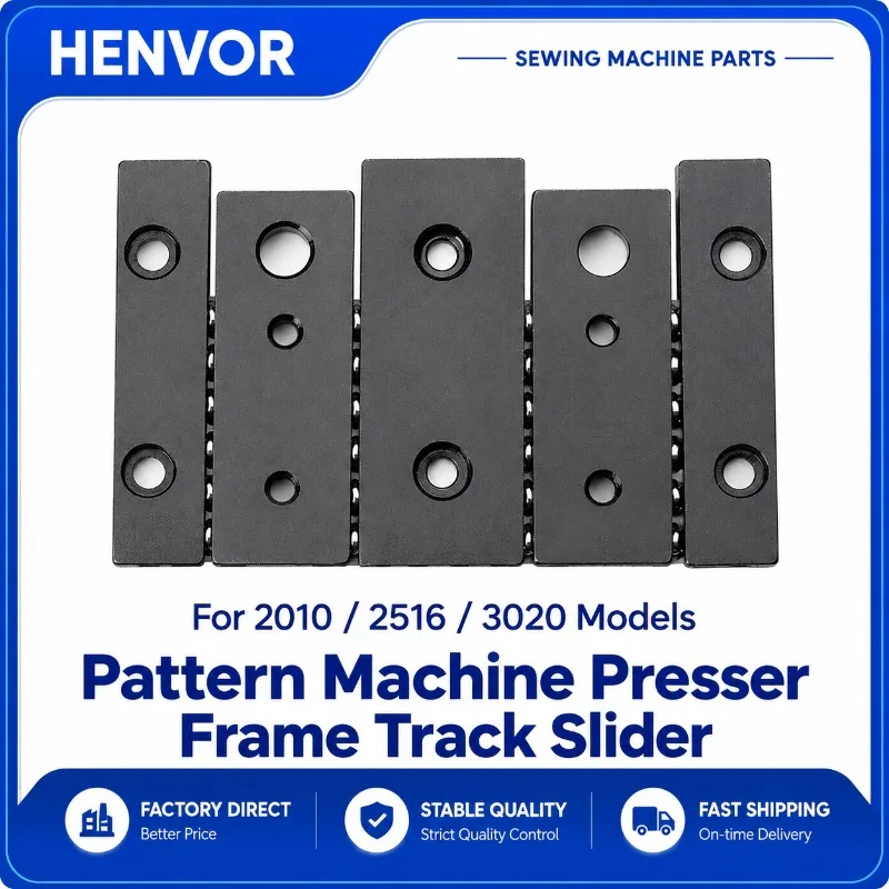 HENVOR Presser Frame Track Slider Assembly for 2010 2516 3020 3520 Computer Pattern Sewing Machine
