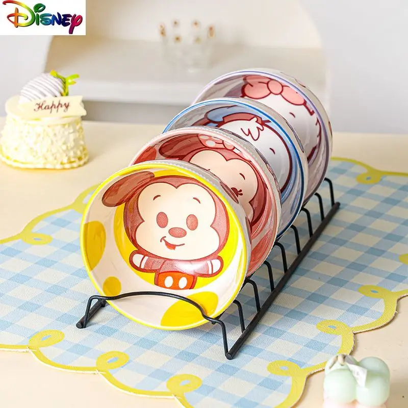 

Disney Fashion Mickey Cute Cartoon High Quality Ceramic Bowl Home Creative Light Luxury Tableware Set for Dining
