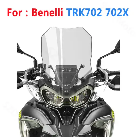 Benelli TRK702 702x 오토바이 액세서리 앞 유리 윈드 스크린 윈드 디플렉터 전면 유리 고품질 투명