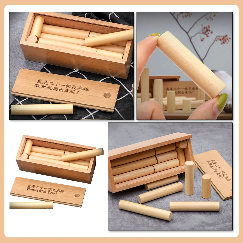 ชุดเกมไม้ไขปริศนา 1 ชุด สำหรับเด็กและผู้ใหญ่ เสริมสร้างพัฒนาการและการเรียนรู้