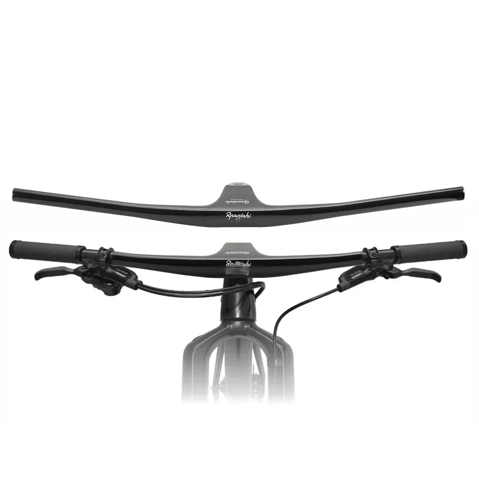 カーボンファイバーマウンテンバイクハンドルバー,超軽量,17度,740mm