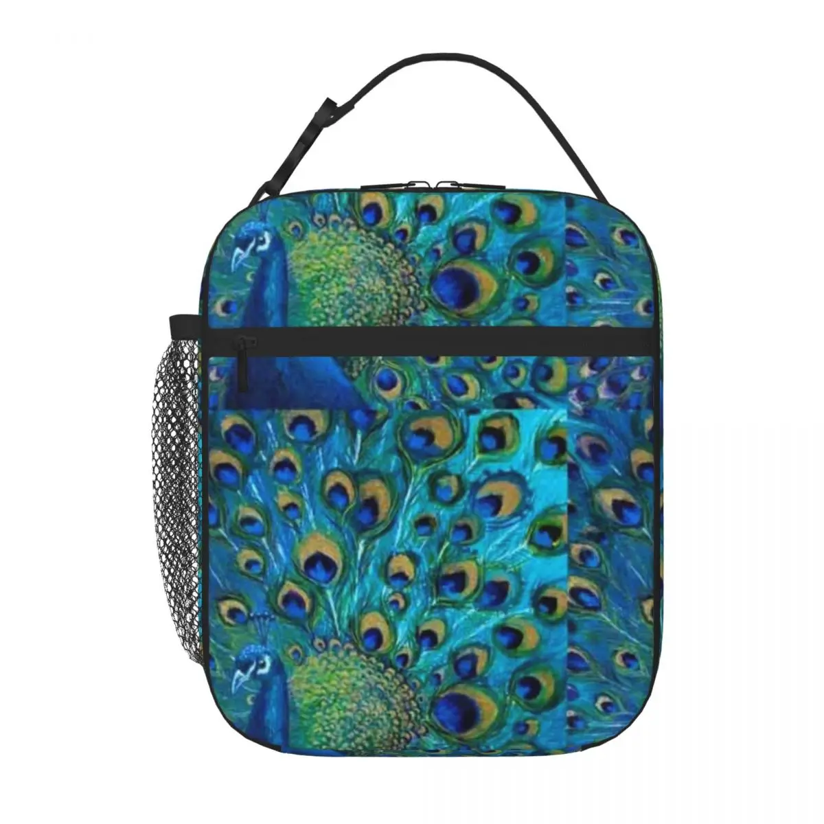 Bestselling Peacock In Its Full Glory Modern Carry Lunch Bag Daily Snack Storage School Lunch Bag