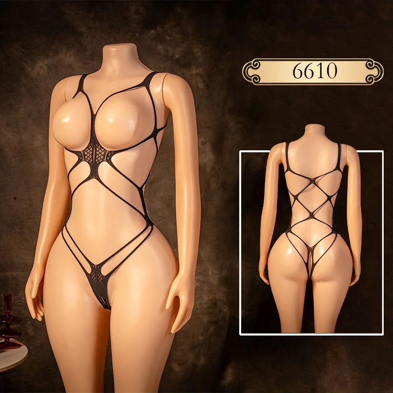 Lingerie Sexy Plus Size em Rede Colorida, Roupas de Festa, Brinquedos Sexuais, Bodysuits Femininos para o Natal e Dia dos Namorados