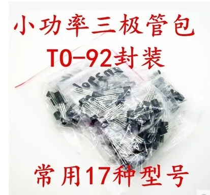 17 Kinds X10pcs TO-92 Transistor Kit Triode S9012 S9013 S9014 S8050 S8550 A1015 C1815 A42 A92 2N5401 2N5551  A733  C945 S8050