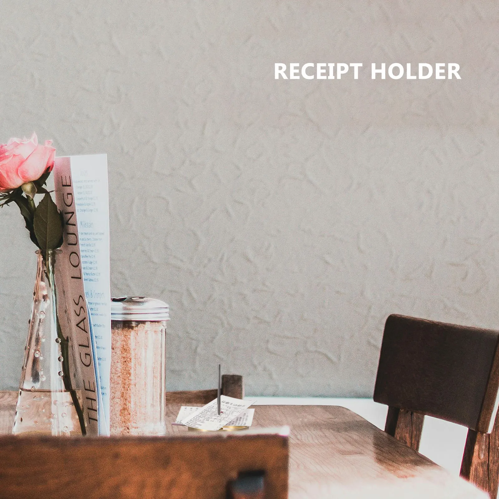 Strong Metal Receipt Holder Spike Spindle Rod Bill Holder for Office Desk Restaurant Kitchen Bar Cafe Milk Tea Shop Ticket Memo