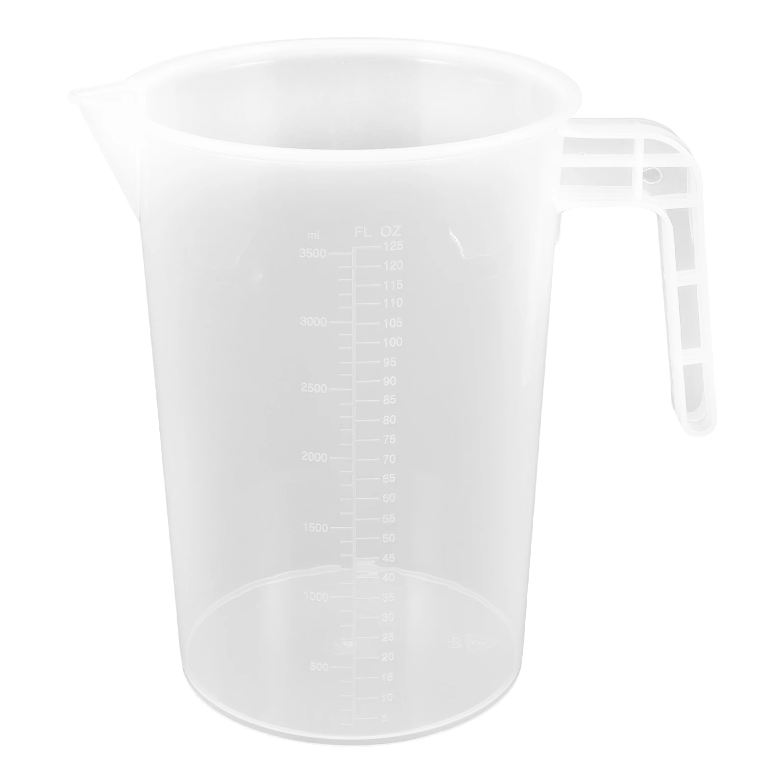 

Reusable Large Capacity Plastic Measuring Cup 3500ml Thickened Kitchen Graduated Cup Bakery Accessory Clear Scale Handle