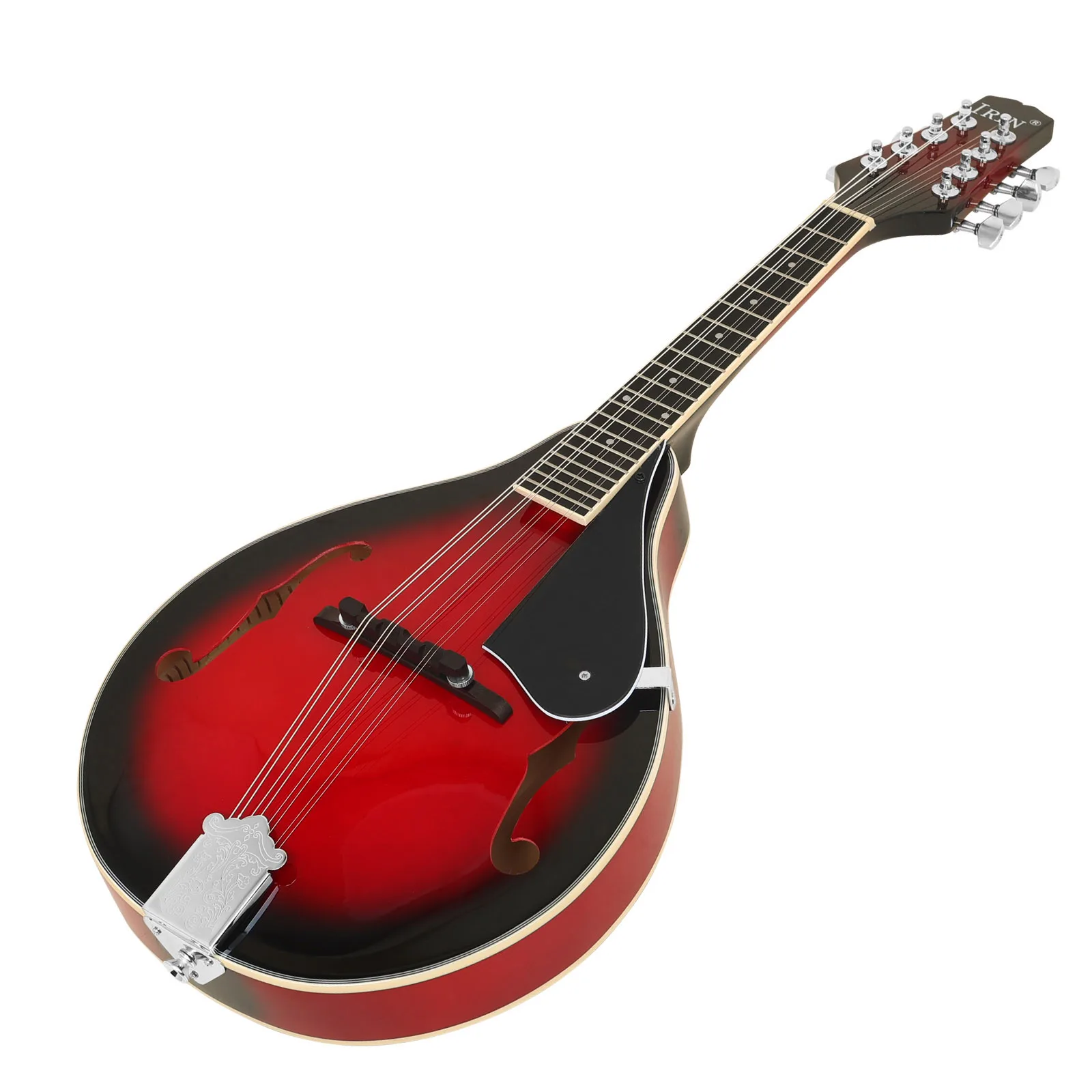 IRIN ME-28 Mandolin Red A-Style 8-String Acoustic Mandolin Guita Plucked Music Instrumentr With Capo Strap Strings Accessories