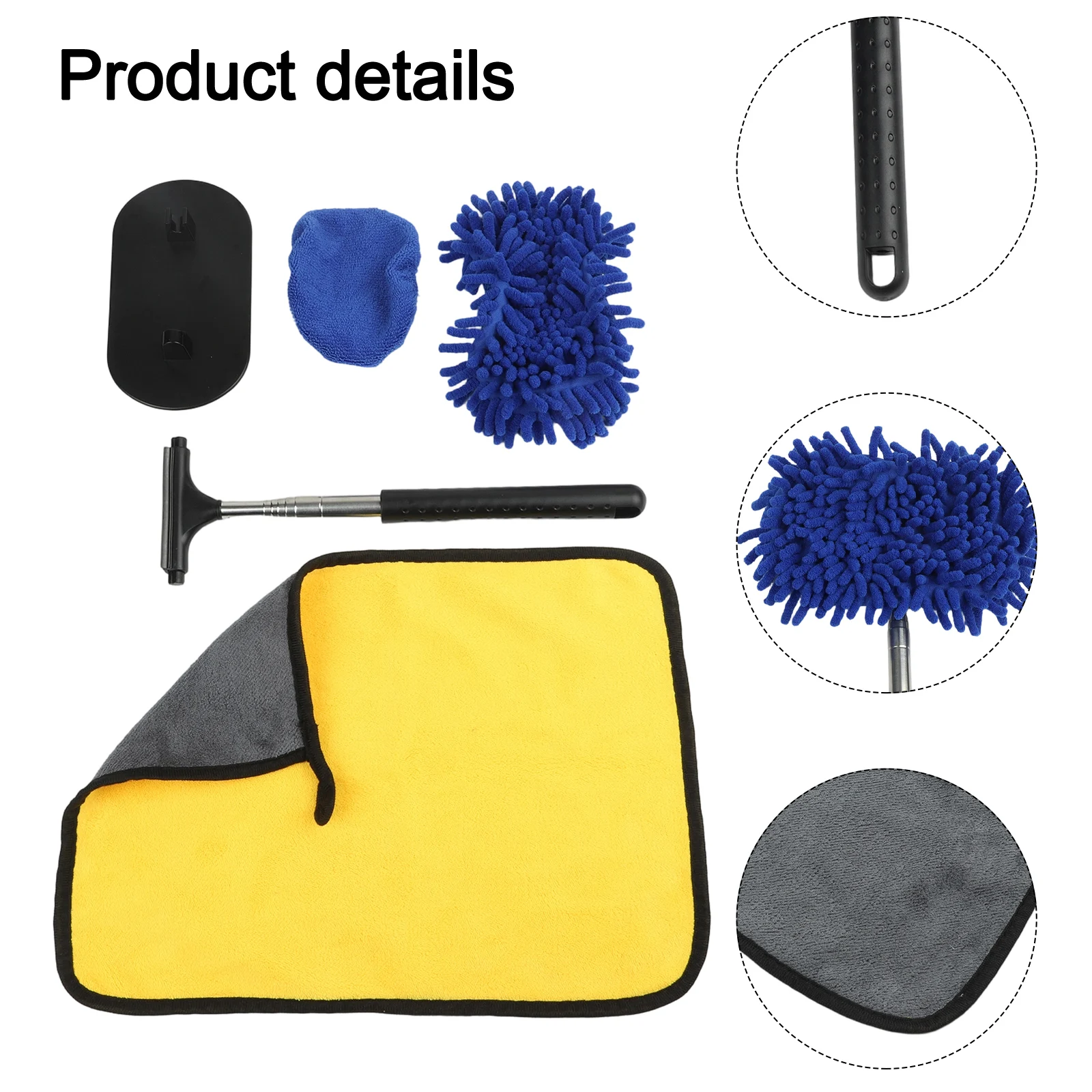 Car Cleaning Retractable Cleaning Tool Rotatable Brush Ergonomic Design Cleaning Tool Ideal For SUVs And Trucks
