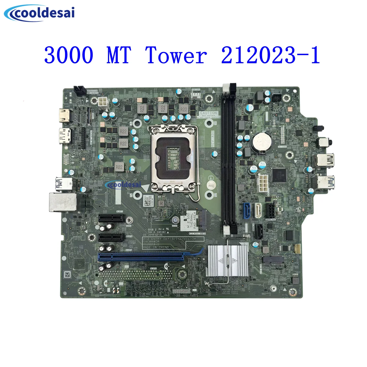 Original For DELL OptiPlex 3000 MT Tower Motherboard FDJGN 1KTG7 0XCW8 212023-1 LGA1151 DDR4 Mainboard  100% Tested Fully Work