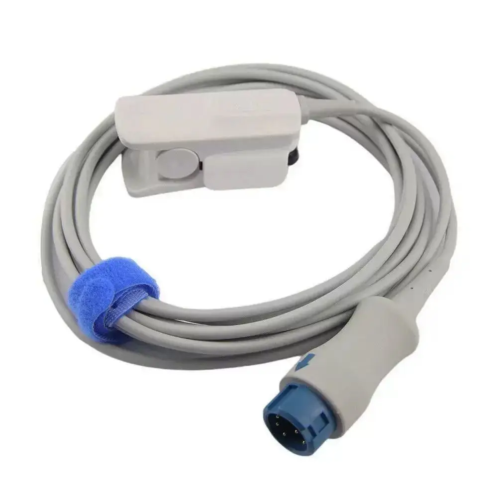 512FLH Adult Finger Clip SpO2 Sensor Cable Integrated Reusable High Quality Durable Accurate Patient Monitor Medical Replacement