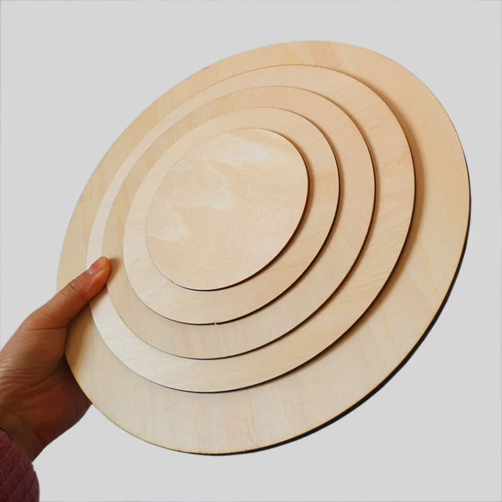 10-25CM Round Wood Lightweight Board Chips Model Toys Building Carving Handicraft Board Sheets Wood Diy Crafts Materials