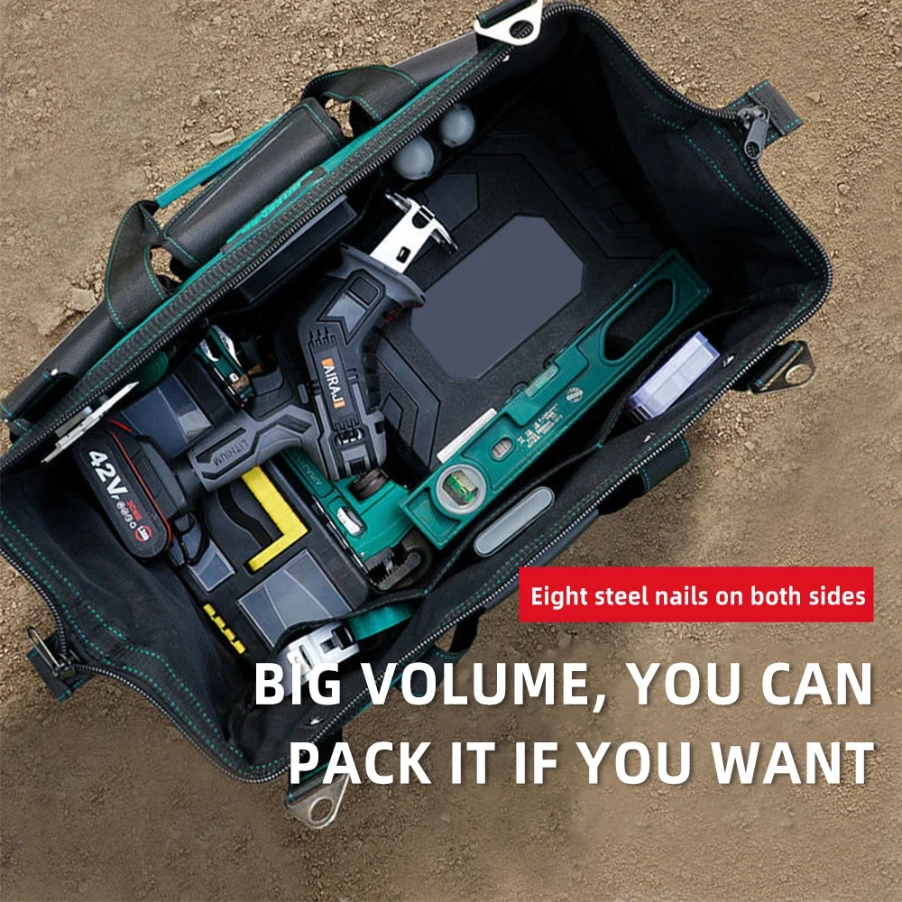 Multi-function Tool Kit Thickened Electrician Carpenter Oxford Cloth Waterproof and Wear-resistant Maintenance Storage Bag
