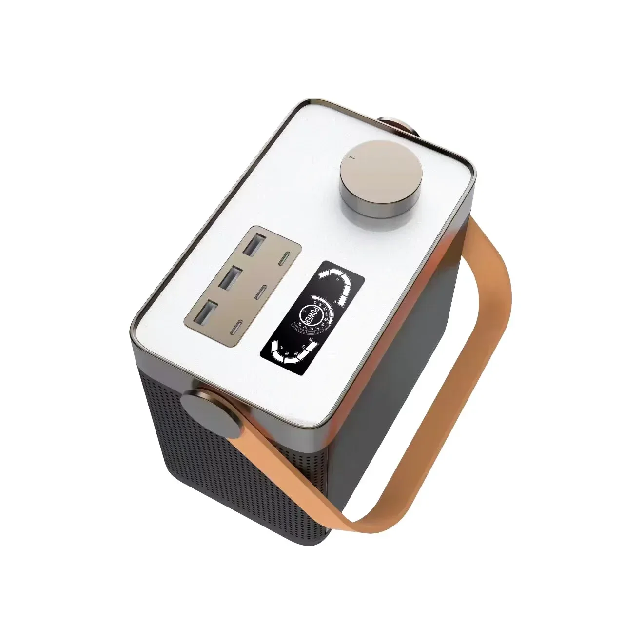 2026 Wireless Outdoor Multifunction Digital Display Speakers Flashlight Power Bank Speaker Long Endurance Power Bank