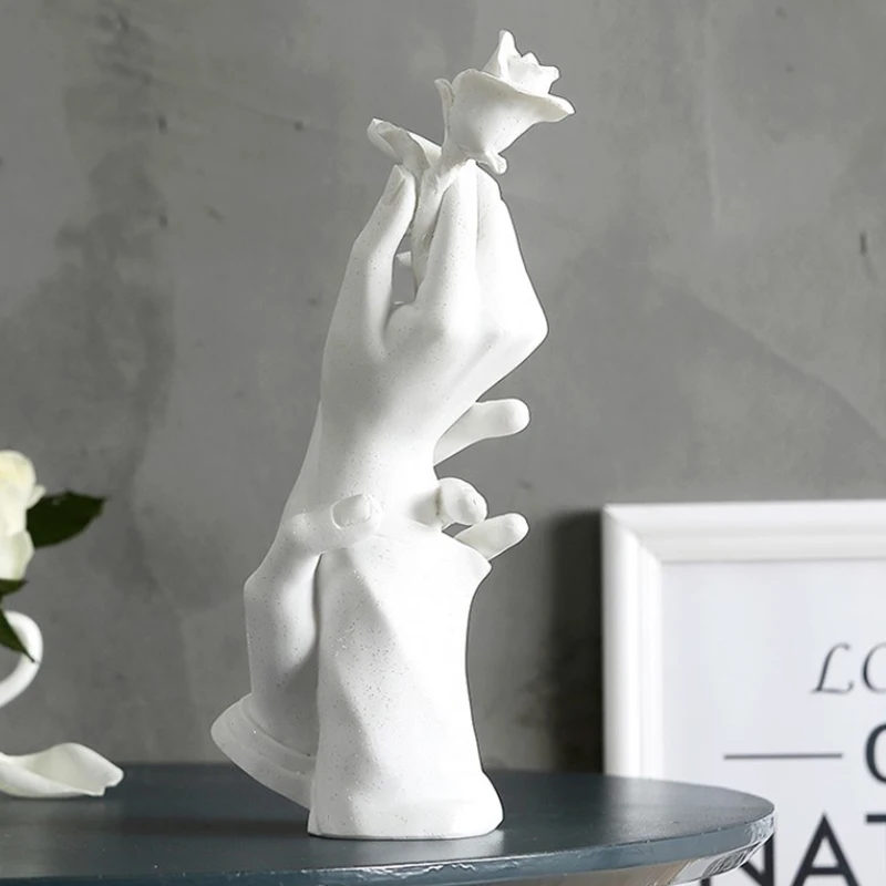 Anel de Resina Escultura Molde Mão, Exibição de Jóias, Suporte do Anel, Pulseira, Colar Mostrando, Estátua para Escritório, Decoração da Sala