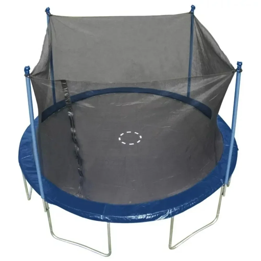 

Trampoline 12 FT Round & Enclosure Combo Heavy Duty Bouncy Outdoor, Adults Jumping Mat and Full Coverage Spring Padding