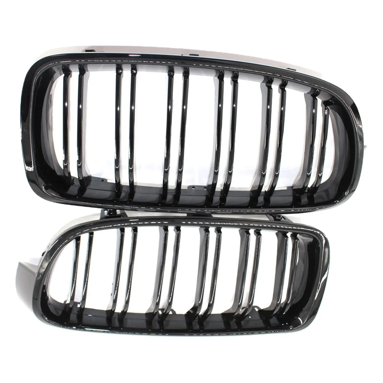 2 Kidney Grille Grill, 51130054493 51130054494 5113725541137255411 Gloss for 3 F30 F31 Replacement