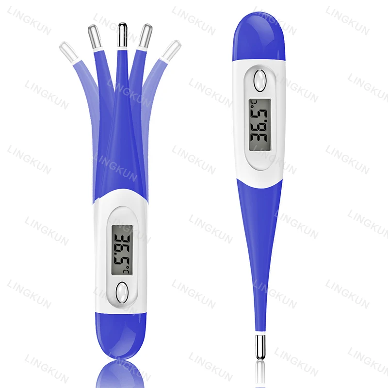 Thermometer for Adults, Soft Head Digital Oral Thermometer for Fever, Basal Thermometer with 15 Seconds Fast Reading