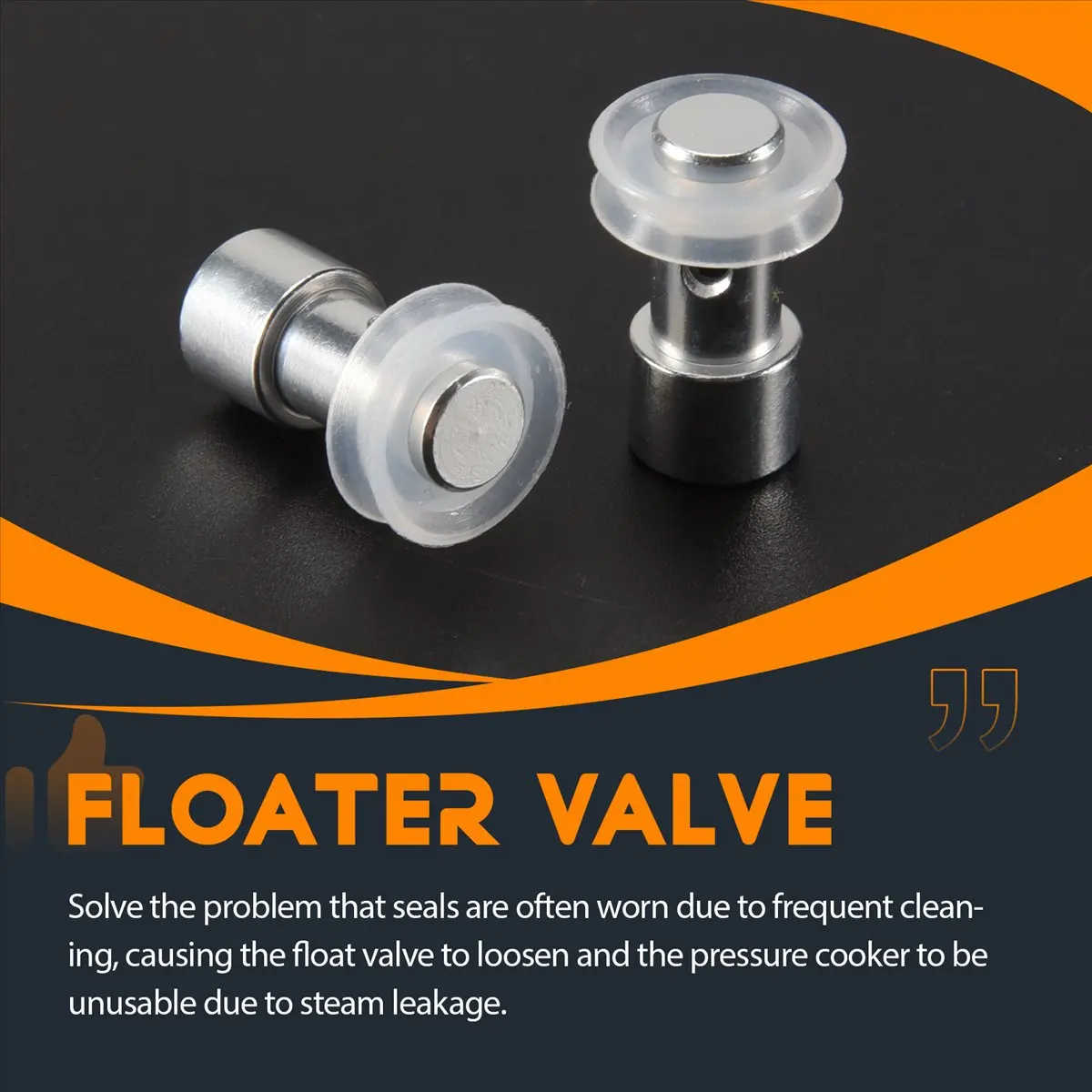 KSOL 15 Pack Pressure Cooker Steam Valve Universal Replacement Floater and Sealer Fit Pressure Cooker XL, YBD60-100, PPC780, PPC