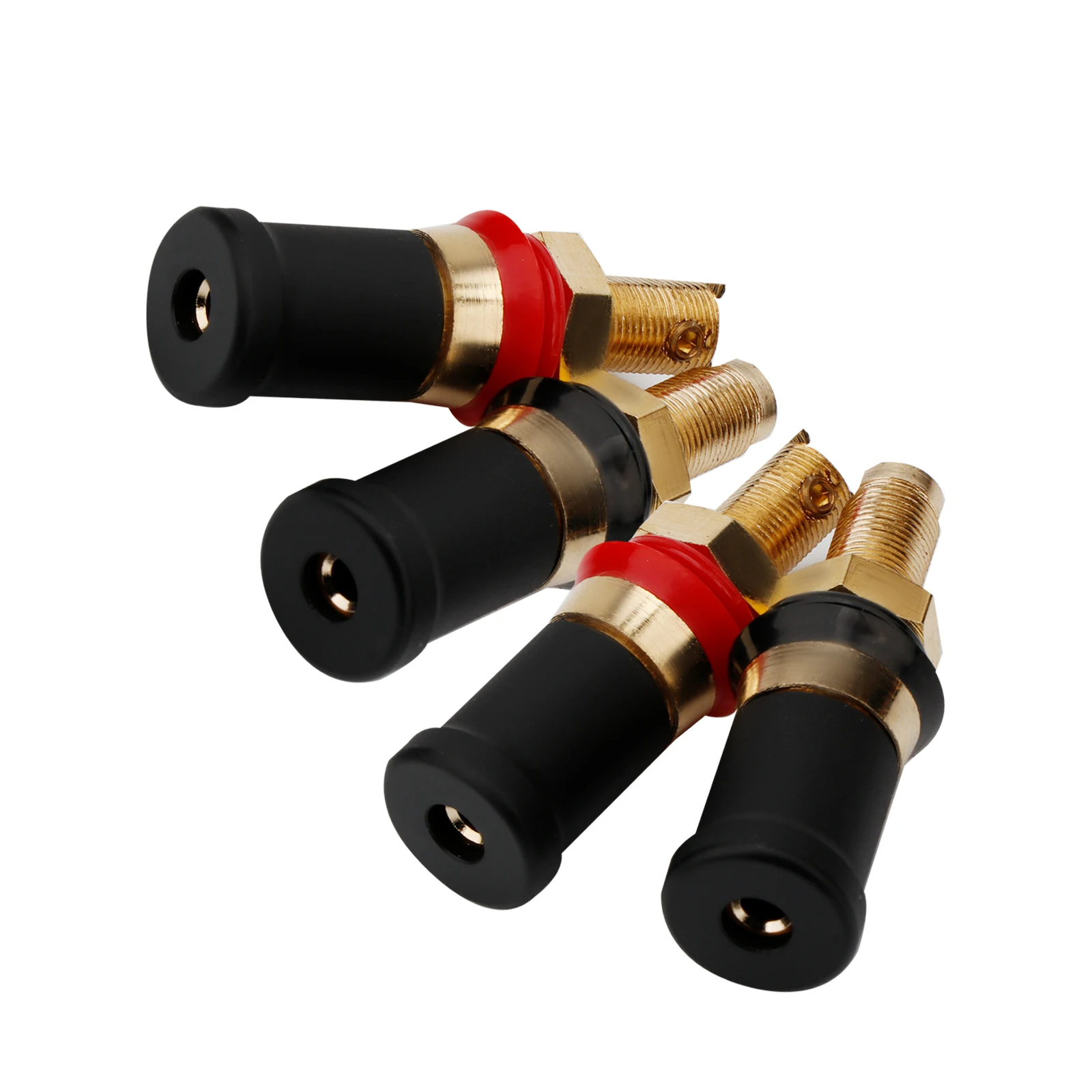 HIFI Audio Amplifier Socket Terminal for 4mm Banana Plug Gold Plated Copper Speaker Binding Post