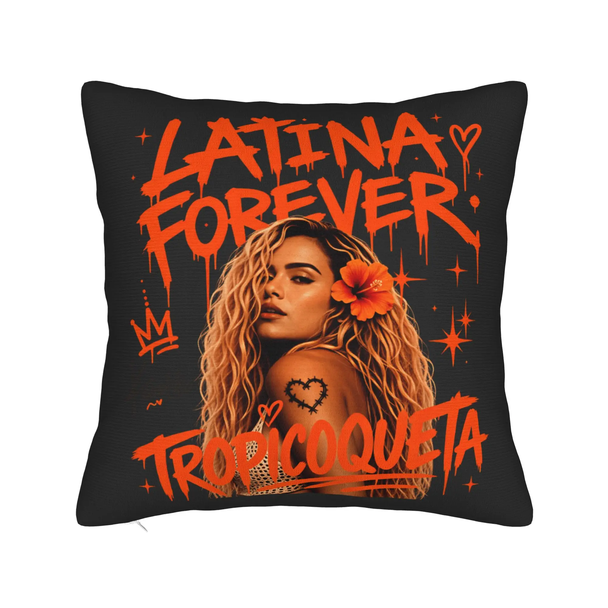 Pillow Cover Karols G Tropicoqueta Tour 2026  Fashion Pillow Case For Sofa Home Decor Pillowcases