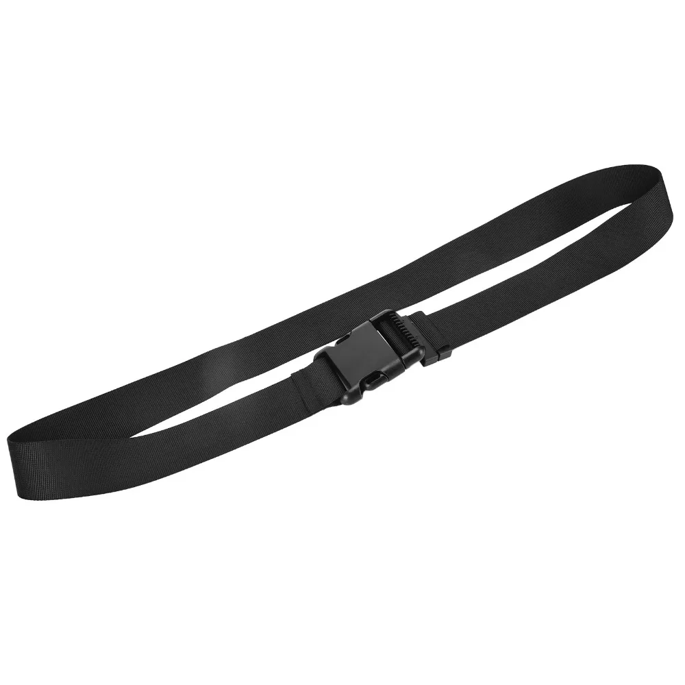 1pcs Plastic Buckle Waist Belt One Size Fits All Black Color Extension Belt Adjustable Elastic Belt Clothing Decoration