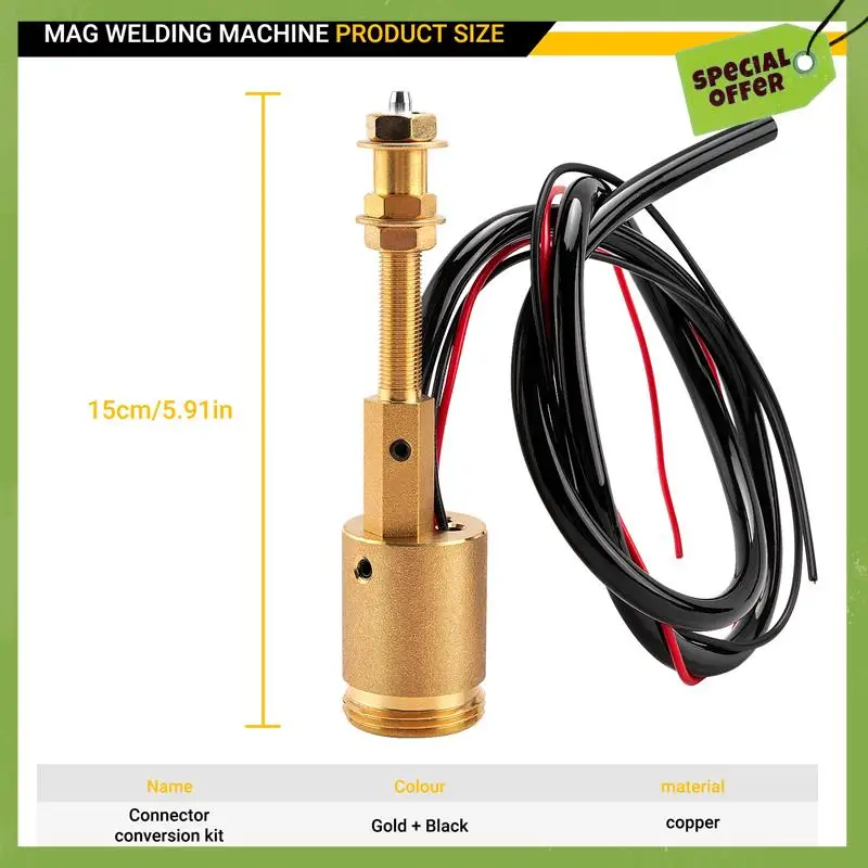 Classy-Central Connector Conversion Set MIG/ Welder Euro Connector Central Adaptor