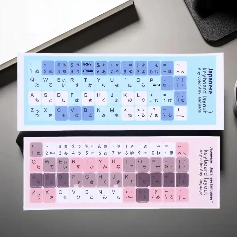 **1/3 Sheets Universal Computer Notebook Decals Keyboard Stickers For Korean Japanese Keyboard Replacement DIY Accessories
