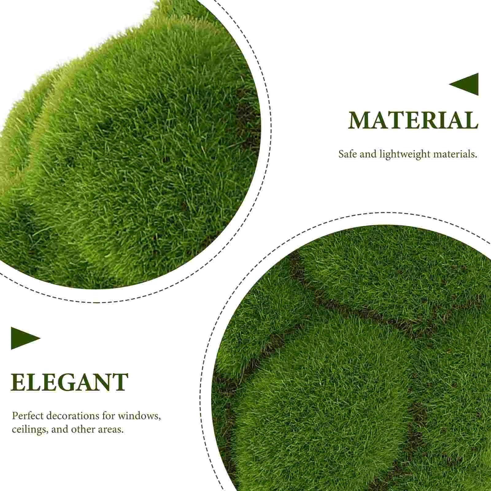 Bolas artificiales de boj para exteriores, bolas de plantas de musgo simulado, relleno verde decorativo para cuenco, 2 piezas