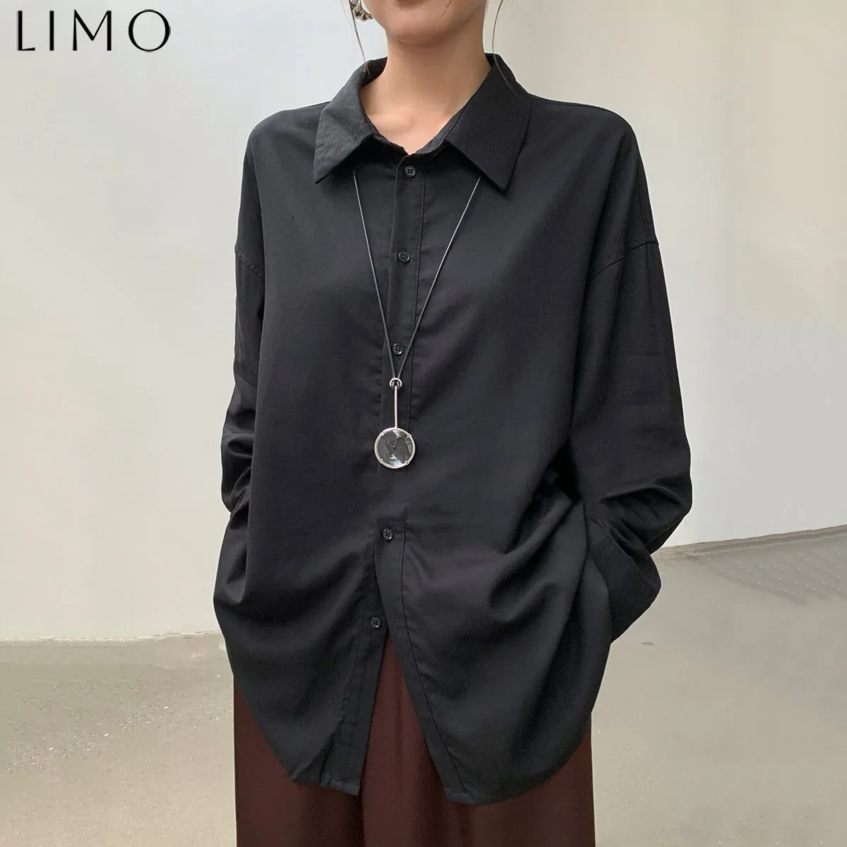 

LIMO 2025 New Women's Linen Shirt Eco-friendly Casual Blouse for Office Wear Summer Breathable Loose Fit Top