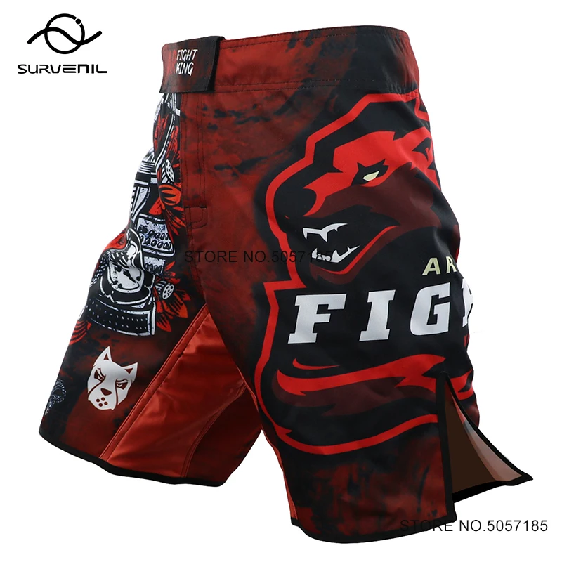 MMA Shorts for Men Tiger Muay Thai Boxing Cage Fight Shorts Gym BJJ Martial Arts Combat Wrestling Grappling Kickboxing Trunks