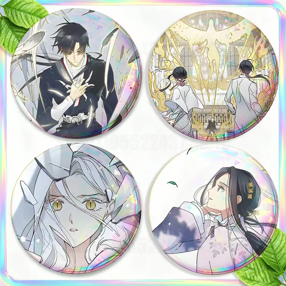 

Ancient Mejaz Fantasy Enamel Pins Badge Round Brooch for Backpack Decor Accessories 25/32/44/58/75mm