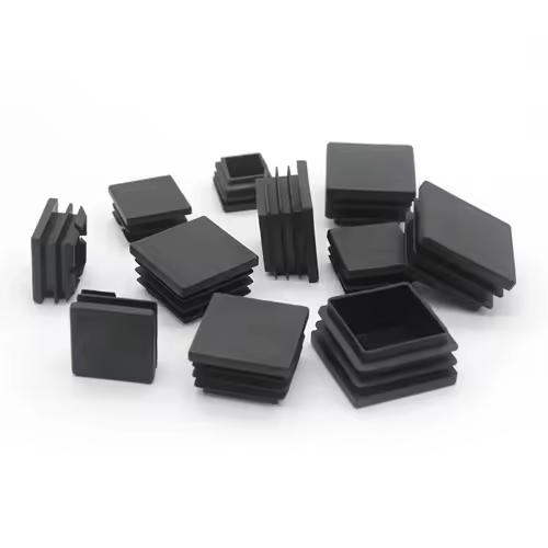 Square Plastic Black Blanking End Caps Furniture Leg Tube Pipe Inserts Plugs Bung Decorative Dust Cover 20x20mm-40x40mm - Image 2