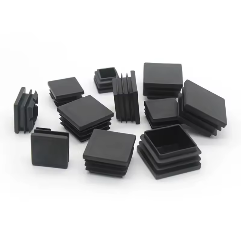 Square Plastic Black Blanking End Caps Furniture Leg Tube Pipe Inserts Plugs Bung Decorative Dust Cover 20x20mm-40x40mm - Image 2