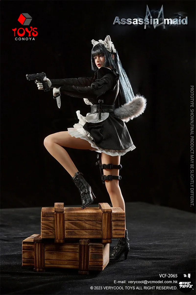 2024 Q1 VERYCOOL VCF-2065 1/6 Assassin Maid Michelle Action Figure 12-inch Female Medical Silicone Body Full Set Collectible Toy