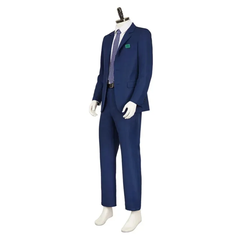 Mark Cosplay men's simple dark blue suit uniform set Halloween Christmas New Year holiday party costume sf/1