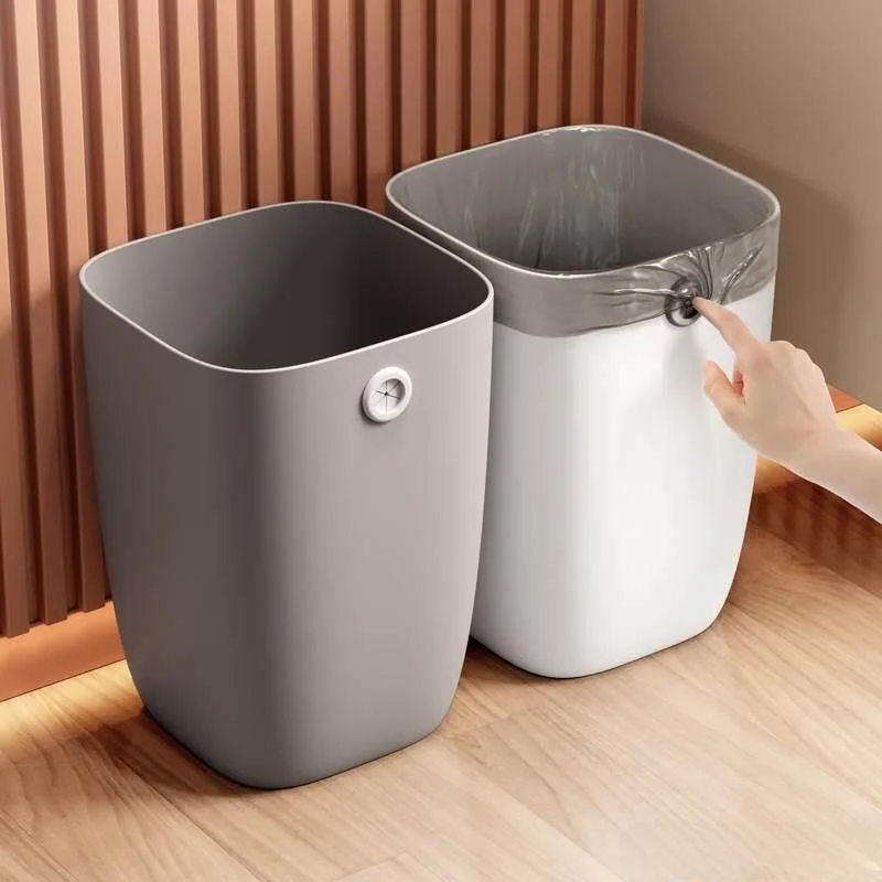 

Мусорное ведро большой вместимости в простом стиле для дома, кухни, гостиной, спальни, ванной комнаты, общежития, офиса; корзина для мусора/бумаг.