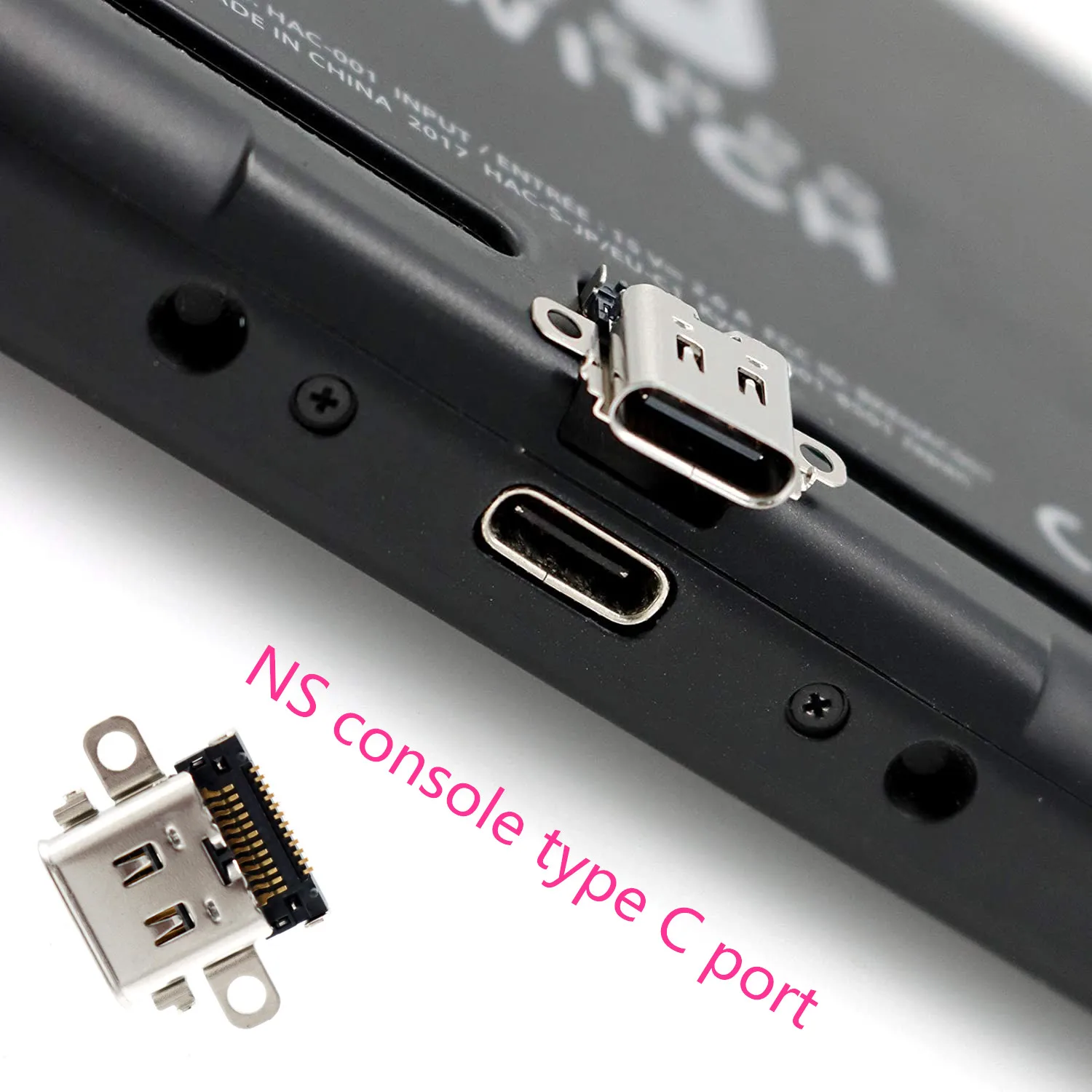 NEW 1PCS NS Switch OLED Original USB Charging Port Socket For Nintendo Switch Lite Console Power Connector Type-C Socket Port