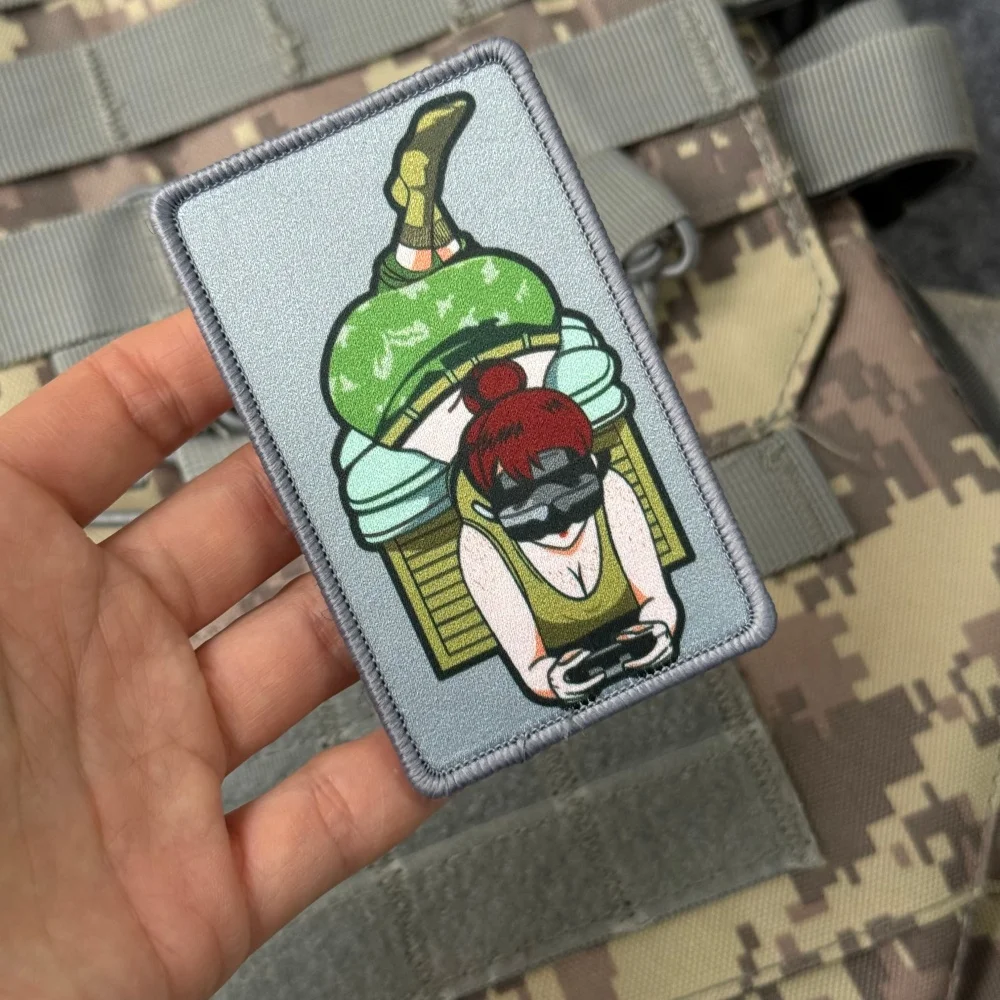 Parche táctico bordado con gancho y bucle para airsoft - imagen 4