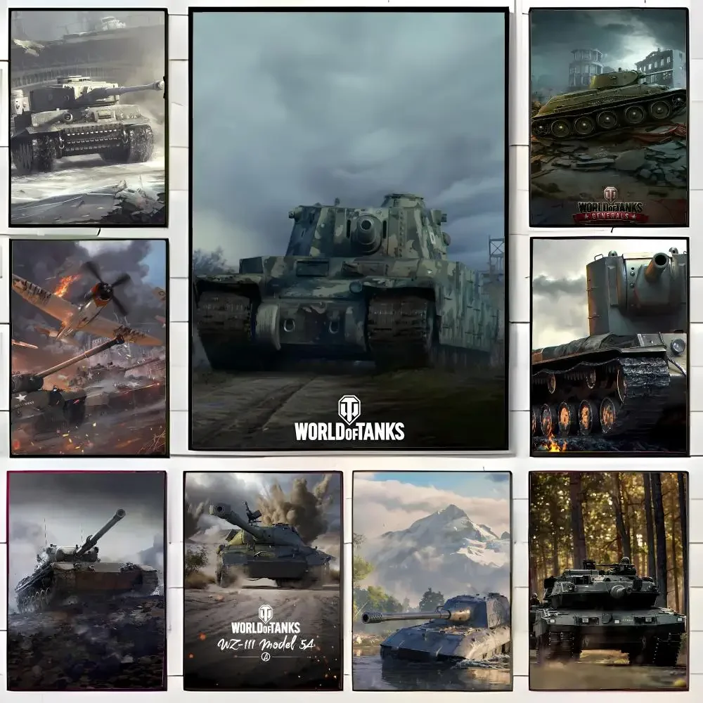 Game Shooter W‑World Of Tanks Poster Wall Art Print Decorative Mural Home Decor Gift Unframed