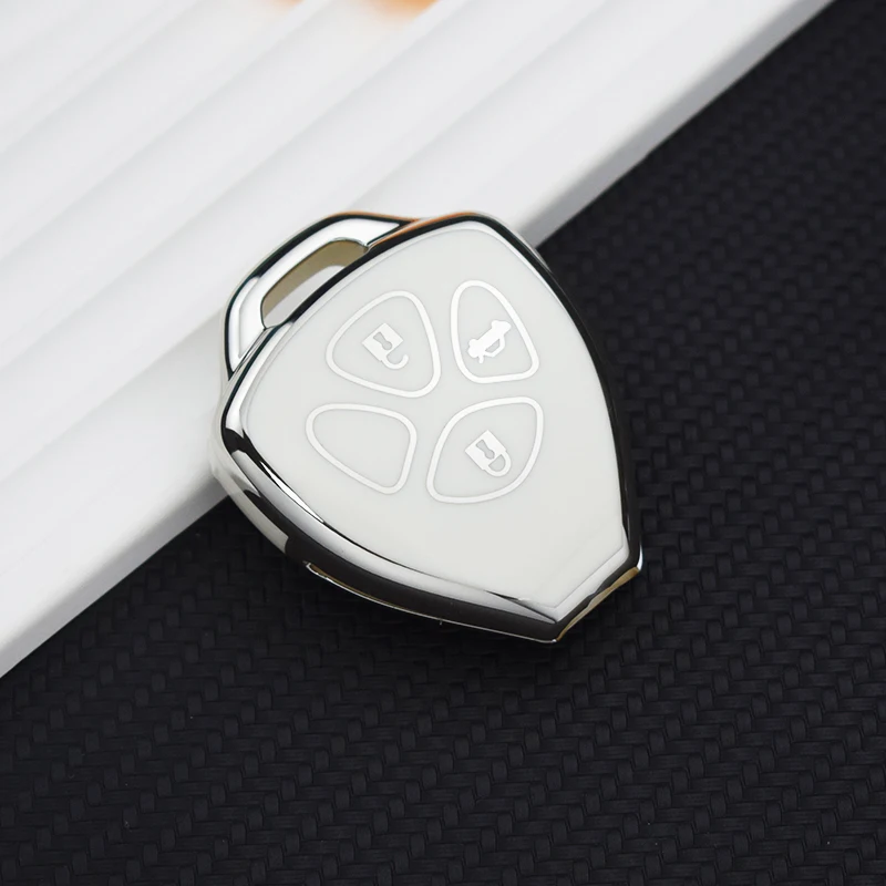 3 Buttons TPU Car Key Fob Case for Toyota Camry RAV4 Yaris Corolla Avalon Matrix Venza Remote Auto Key Shell