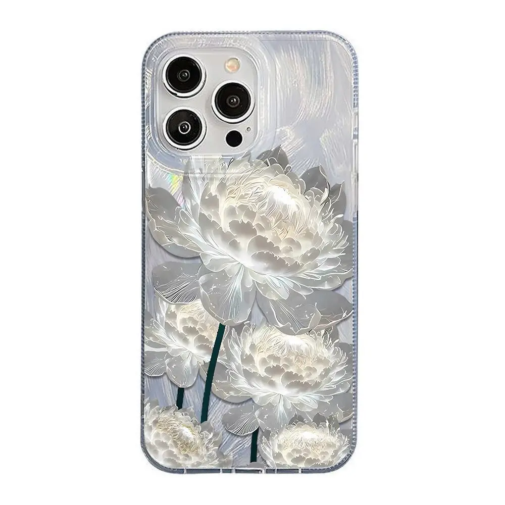 الشعور المتقدم للزهرة الجانبية الأخرى مناسب لحافظة الهاتف المحمول iPhone17 Apple 17/17promax Laser 14/13 فتحة كبيرة 15