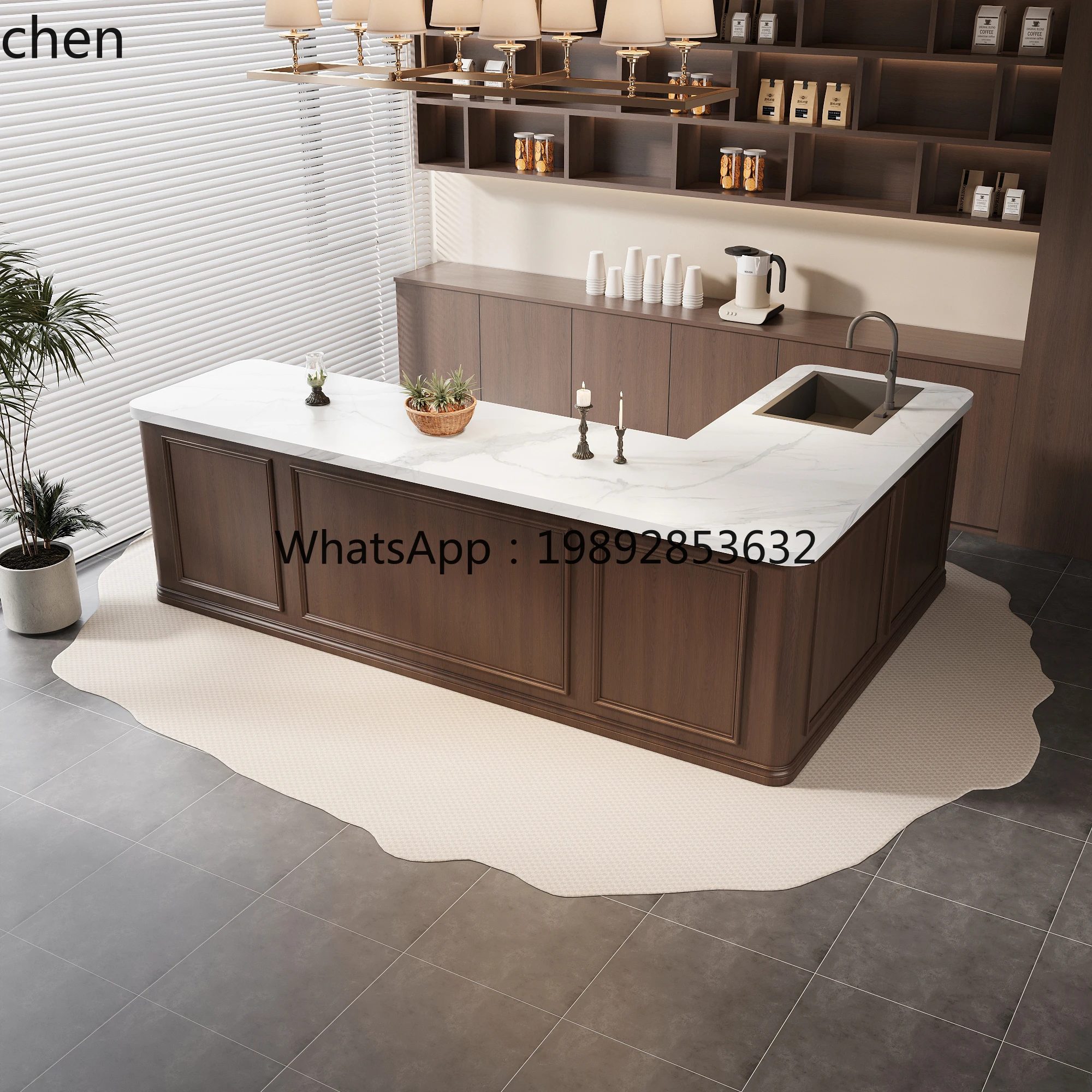 X-25 Coffee Shop Cashier Wine Bar Integrated Operation Table Flower Shop Fruit Cutting Table