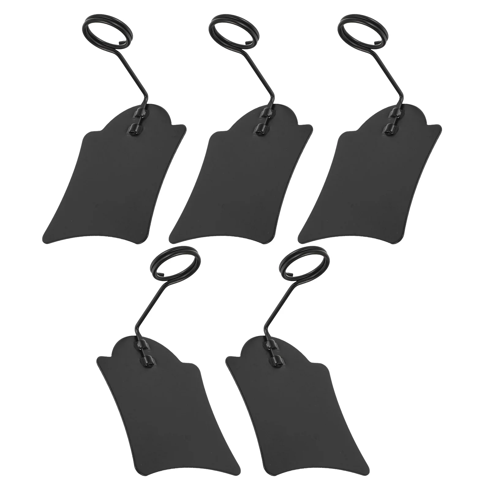 

5pcs Price Tag Holder Metal Small Medium Pop Up Sticker Clip For Supermarket Bakery Food Label Display Reusable Wire Clamp