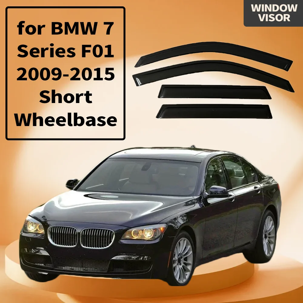 

Window Visor for BMW 7 Series F01 2009 2010 2011 2012 2013 2014 2015 Short Wheelbase Weathershied Door Wind Sun Rain Guards