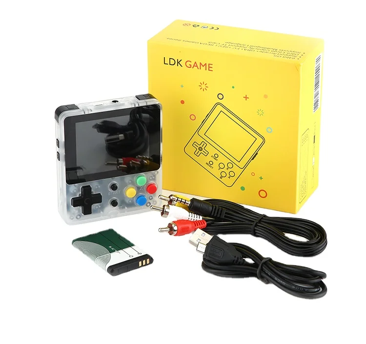 

Data Frog Mini LDK Портативный геймпад 2,6 дюйма Ретро Классический портативный игровой экран с AV-выходом Подарок для детей, чтобы играть с