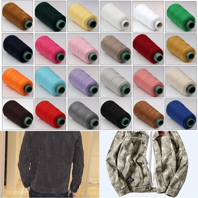 Linha de costura jeans, 1300 jardas, 20s/33 fios, máquina de sobrecarrar, cabos grossos de poliéster, artesanato, linhas jeans, linha de bordado diy