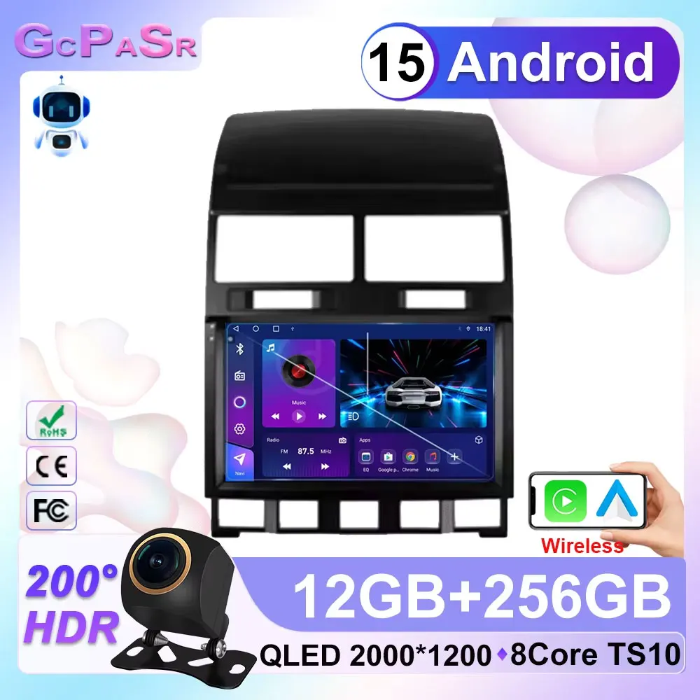 Android 15 Für Volkswagen VW Touareg 2002-1010 2011 2012 Multimedia Navigation GPS Video Auto radio Player Auto stereo einheit 5G