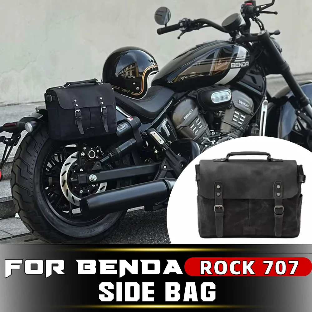 BENDA ROCK 707 Vintage Side Case Rear Bag Motorcycle Mod Accessories