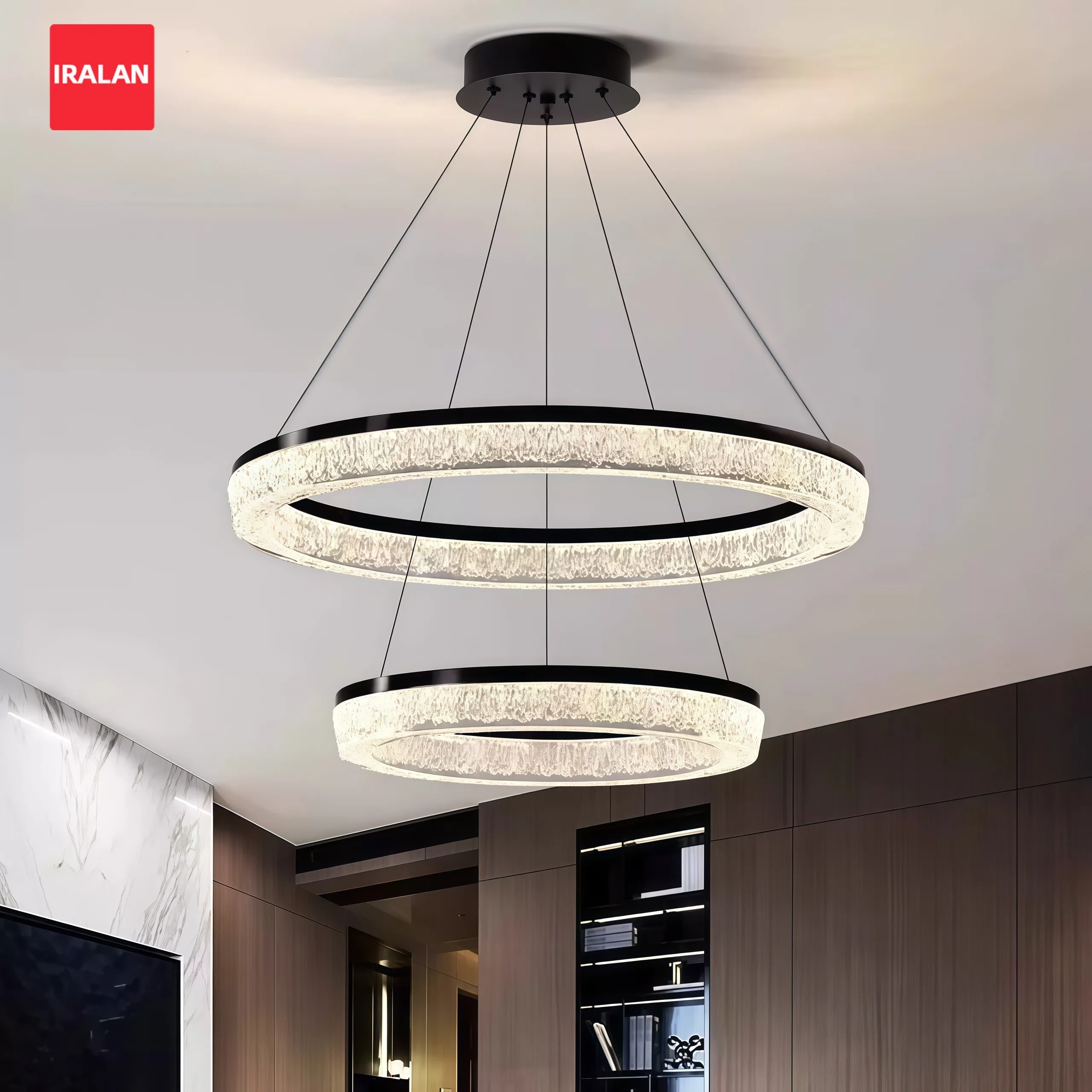 

Adjustable Ceiling Chandelier Lustre Lamp Indoor Lighting LED Dimmable Pendant Light Living Dining Bedroom Home Decor Ornament