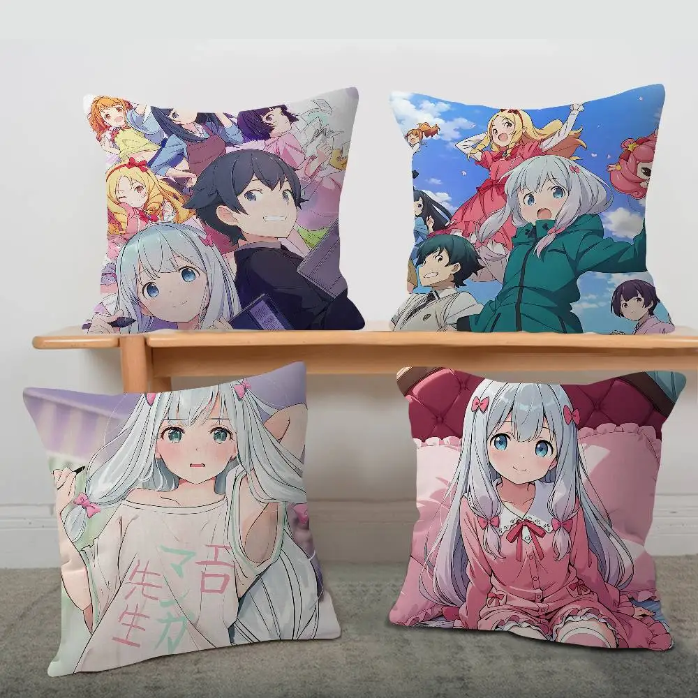 

Наволочка для подушки «Эроманга-сенсеи» в стиле аниме, чехол для дивана, декоративная подушка для дома